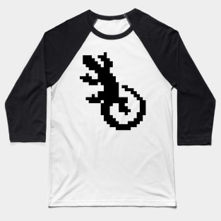 Cool Lizard pixel art Baseball T-Shirt